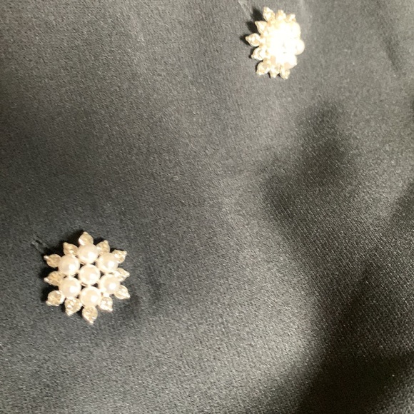 Dynamite tube romper with jewel buttons in jet black - Picture 3 of 9